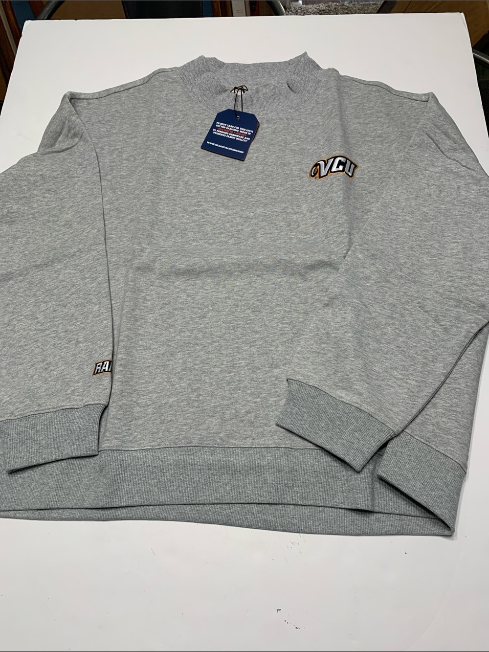 VCU  Rams Hanes Gray Crewneck Sweatshirt